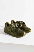 Urban Outfitters Puma Fenty By Rihanna Satin Bow Sneaker,olive,9
