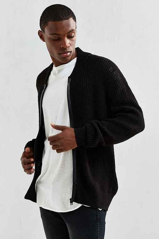 Urban Outfitters Cheap Monday Zip Bomber Sweater,black,l