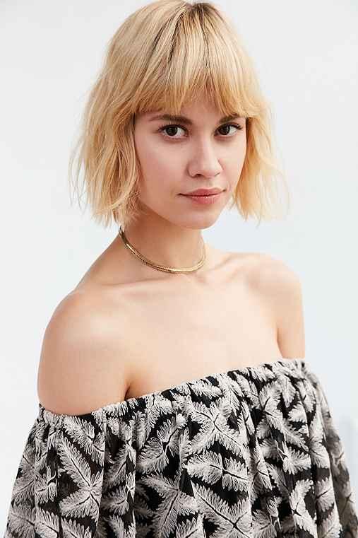 Urban Outfitters Milla Short Chain Necklace,gold,one Size