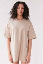 Urban Outfitters Silence + Noise All Day Oversized Tee,taupe,s