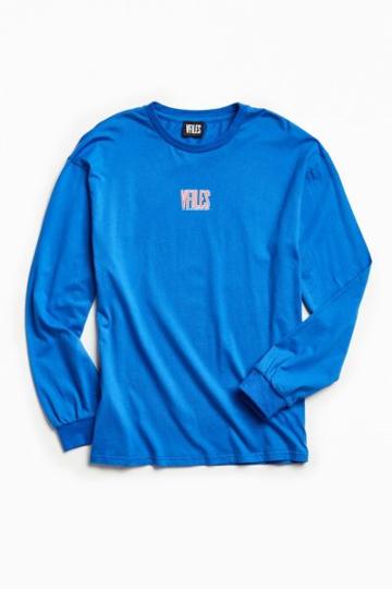 Vfiles Royal Blue Oversized Long Sleeve Tee