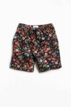 Urban Outfitters Uo Max Printed Elastic Waist Short,black Multi,s