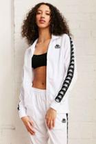 Urban Outfitters Kappa Taped Track Jacket,white,m