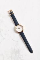 Nixon Bullet Rose Gold + Navy Leather Watch