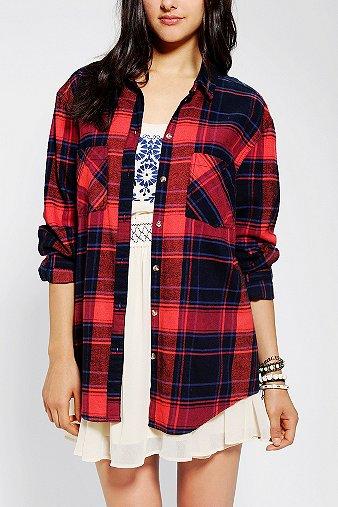 Bdg Frankie Boyfriend Flannel Shirt