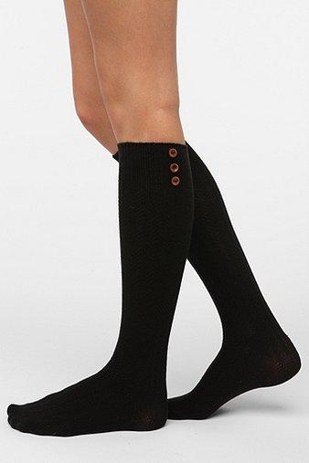Buttoned-up Knee-high Sock