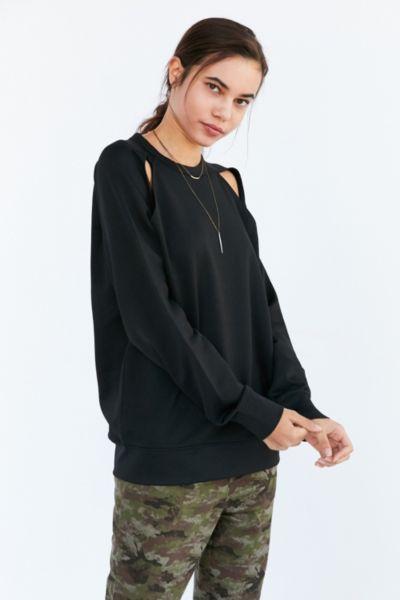 Urban Outfitters Cheap Monday Seem Cold Shoulder Pullover Sweatshirt