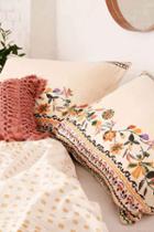 Urban Outfitters Yulia Floral Sham Set,cream,one Size