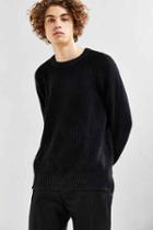 Urban Outfitters Uo Modern Washed Crew Neck Sweater,washed Black,l