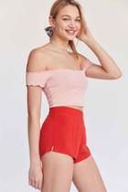 Urban Outfitters Kimchi Blue Soft High-rise Pinup Short,red,2