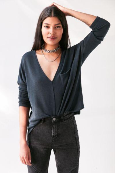 Urban Outfitters Bdg Blake V-neck Pocket Pullover Sweater