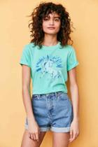 Urban Outfitters Silence + Noise Unicorn Tee,green,m