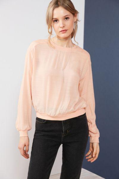 Silence + Noise Reyes Textured Pullover Blouse