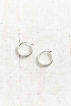 Urban Outfitters Modern Hoop Earring,silver,one Size