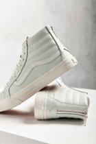 Urban Outfitters Vans Leather Sk8-hi Slim Zip Sneaker,mint,w 7.5/m 6