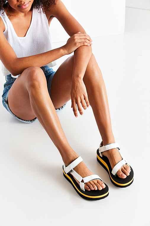 Urban Outfitters Teva Flatform Sandal,yellow,6