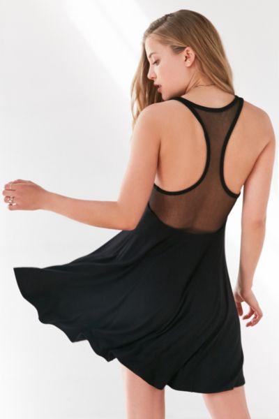 Urban Outfitters Silence + Noise Chance Mesh Racerback Mini Dress