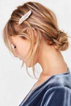 Urban Outfitters Feathered Hair Clip,blush,one Size
