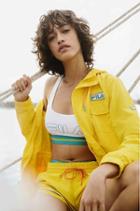 Urban Outfitters Fila + Uo Christina Sail Jacket,yellow,s
