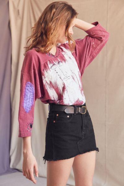 Uo Design X Urban Renewal Abstract Stitched + Painted Tee