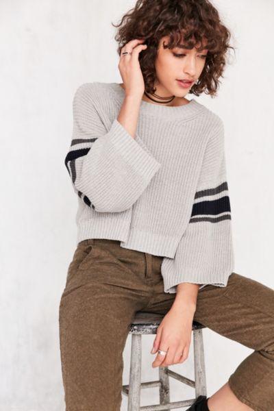 Bdg Rugby Stripe Crop Pullover Sweater