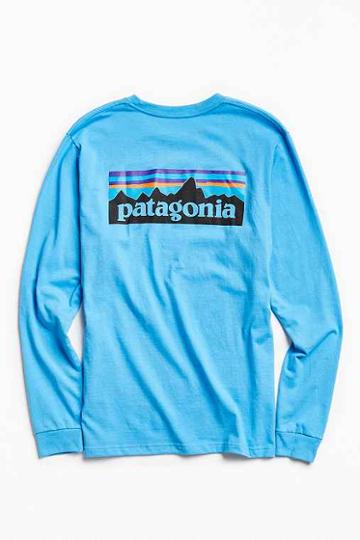 Urban Outfitters Patagonia P-g Logo Long Sleeve Tee,blue,m