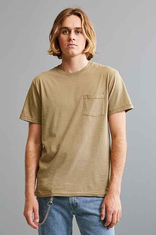 Urban Outfitters Uo Pigment Pocket Tee,green,xl