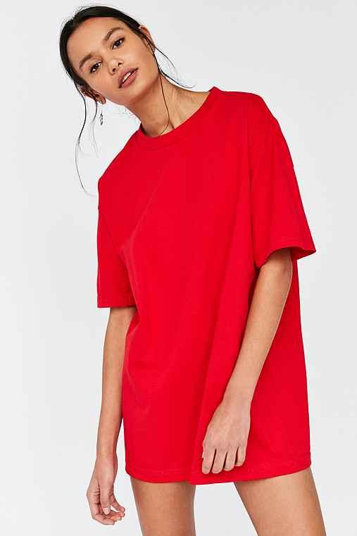 Urban Outfitters Silence + Noise All Day Oversized Tee,red,m