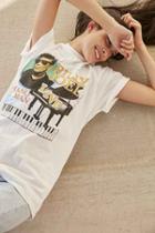 Urban Outfitters Billy Joel Tour Tee,white,xl