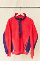 Urban Outfitters Vintage Patagonia Pink + Purple Colorblock Fleece Pullover Jacket,assorted,one Size