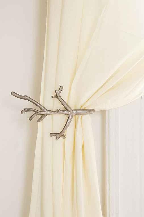 Urban Outfitters Branch Curtain Tie-back,silver,one Size