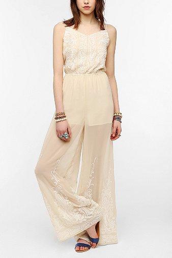 Ecote Harper Embroidered Chiffon Jumper