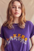 Urban Outfitters Uo Design X Urban Renewal Beaded Lakers Tee
