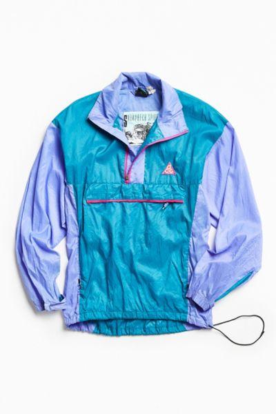 Urban Outfitters Vintage Nike Blue Acg '90s Prep Sport Windbreaker Jacket