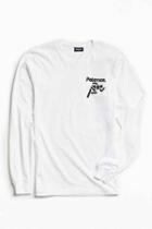 Urban Outfitters Paterson Runner Long Sleeve Tee,white,l