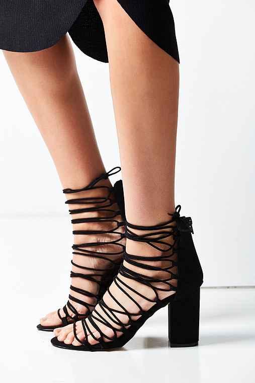 Urban Outfitters Jessica Lace-up Heel,black,8