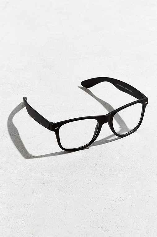 Urban Outfitters Matte Square Readers,black,one Size