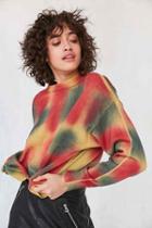 Urban Outfitters Ecote Tie-dye Crew-neck Sweater,yellow,l