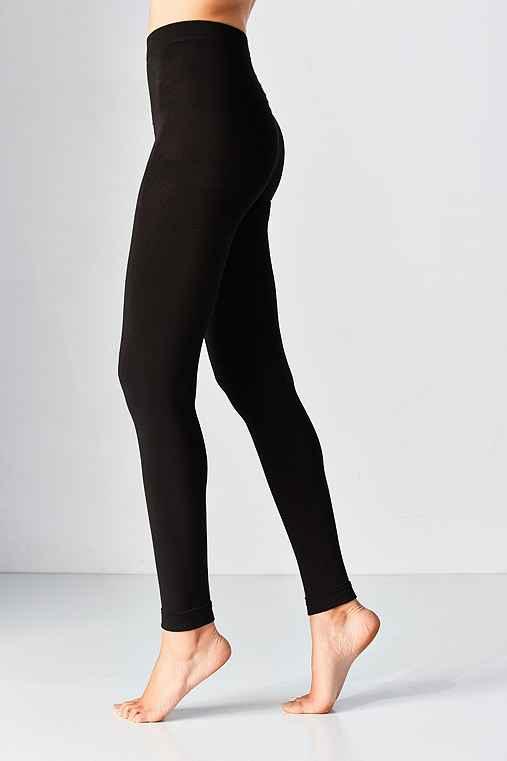 Urban Outfitters Out From Under Faux Fur Lined Footless Tight,black,m/l