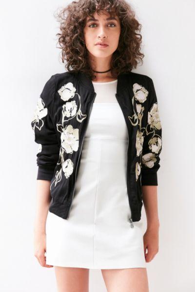 Kimchi Blue Molly Embroidered Bomber Jacket