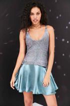 Urban Outfitters Silence + Noise Madison Shine Sweater-knit Tank Top,purple,l
