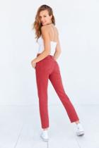 Urban Outfitters Bdg Girlfriend Monochrome High-rise Jean - Red