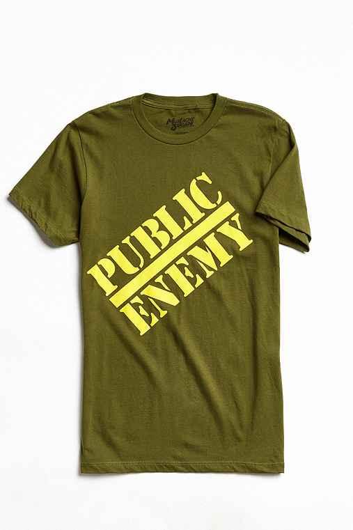 Urban Outfitters Public Enemy Logo Tee,green,m