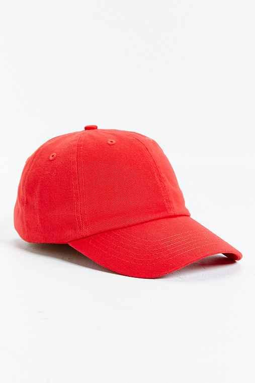 Urban Outfitters Uo Curved Brim Baseball Hat,red,one Size