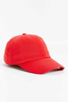 Urban Outfitters Uo Curved Brim Baseball Hat,red,one Size