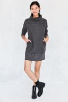 Silence + Noise Turtleneck Sweatshirt Mini Dress