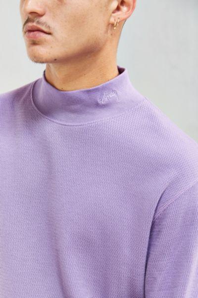 Urban Outfitters Stussy Mock Neck Thermal Long Sleeve Tee