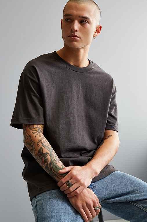 Urban Outfitters Alstyle Solid Tee,dark Grey,l