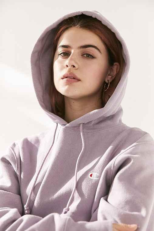 Urban Outfitters Champion + Uo Reverse Weave Hoodie Sweatshirt,lavender,s