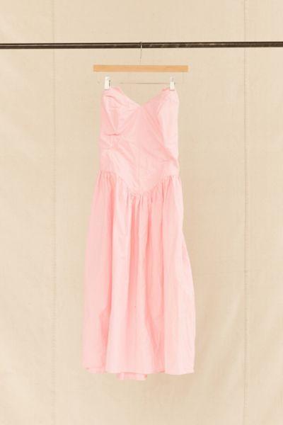 Urban Renewal Vintage Baby Pink Strapless Dress